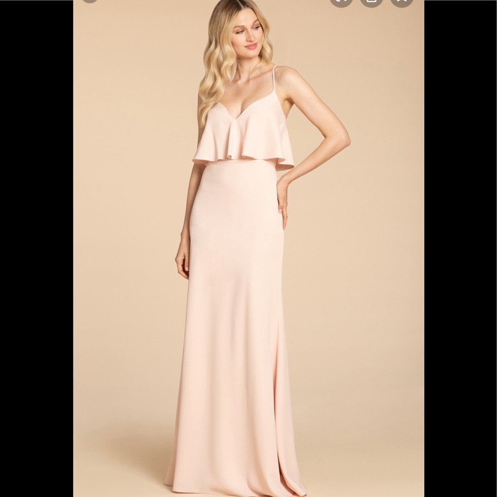 HAYLEY PAIGE 5956 Dress Bridesmaid Prom Wedding Black Tie Size 10